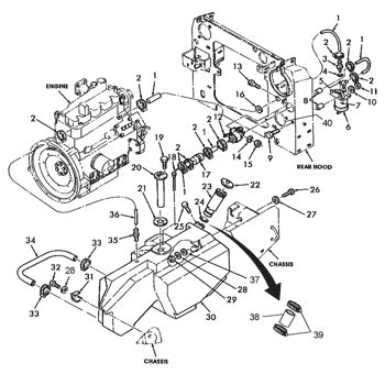 new holland skid steer pump parts